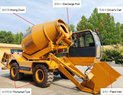 Chinese manufacturer of self-loading concrete mixers.