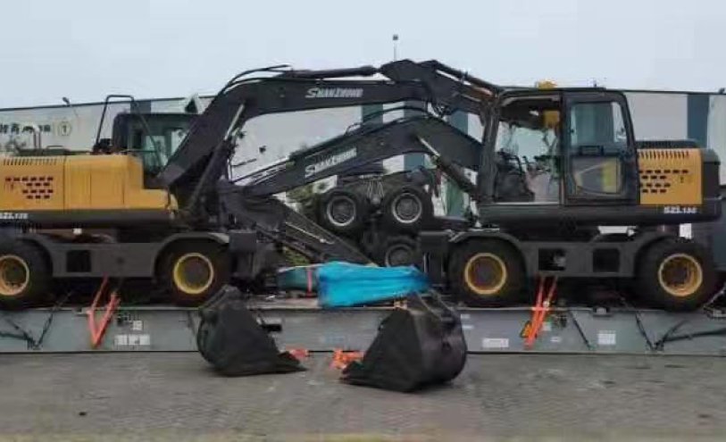 Wheeled excavators of the Shanzhong brand went to Russia