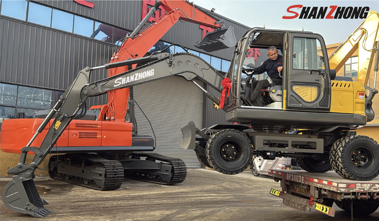 Wheeled excavator SZL75