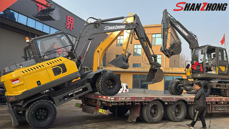 Wheeled excavator SZL75