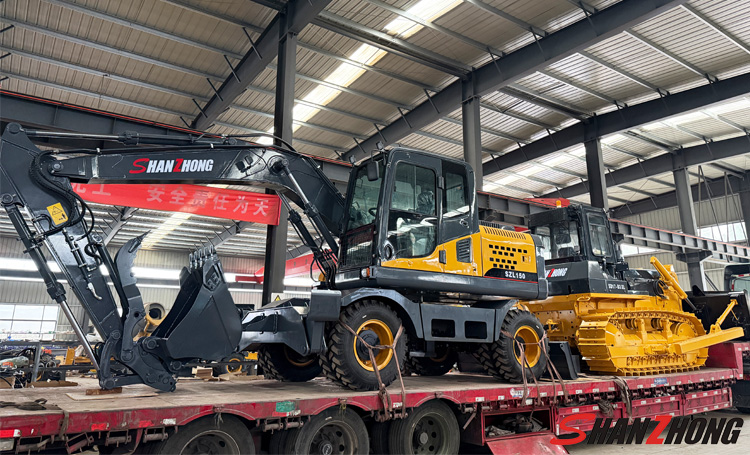 Wheel excavators and bulldozers